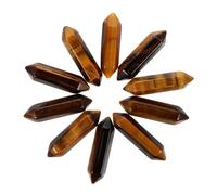 Amosfun 10piezas De Tiger's Eye Multifuncionales Decoración De Chakra y Energía para y Yoga