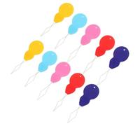 Amosfun 10piezas Enhebrador de Agujas de Plástico con Bucle de Alambre Flexible Herramienta Manual para Coser DIY Colores Surtidos para Enhebrar Agujas de Máquina y Mano Color Aleatorio