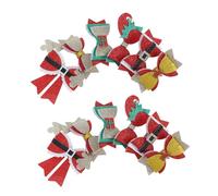 Amosfun 12 Piezas Brillantes con Base de Fieltro Accesorios Festivos de Fiesta Incluye Sombrero Cinturón Cuernos de Reno Regalos Perfectos para Bebés y Niñas Pequeñas