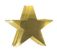 Amosfun 12 Piezas Decorativas de Estrellas Doradas de Cartón para Bodas, Fiestas y Shower, Adornos Colgantes para Decoración Navideña y Eventos, Accesorios Versátiles para Fotografía