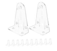 Amosfun 12 Piezas Gancho de posicionamiento de Cortinas Reemplazo de Clips Ciegos Soporte para la Sombra Clips de sujeción del riel Inferior Soporte Superior Ciego pompón Transparente