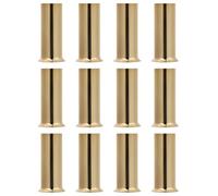 Amosfun 12 Piezas Vela Candelabro Mangas Hierro Tubo De La Lámpara Cubierta De La Manga Manga Candelabro Titular Bombilla Decoración Oro Tubo Luz