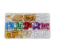 Amosfun 150 Piezas de Anillos y Hebillas Coloridos para Extensiones de Cabello, Accesorios para Trenzas Diy, Adornos Conchas y Estrellas, Set de Decoración para Cabello en Fiestas y Uso