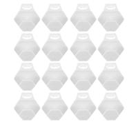 Amosfun 16 Ganchos Conectores para Perchas de Ropa de Plástico Blanco, Organizador Apilador para Armario, Ahorradores de Espacio para Colgar Pantalones y Faldas, Paquete de 16 Unidades,