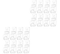 Amosfun 16 Piezas Clips de Seguridad para Estores Enrollables Gancho Fijación para Cadenas de Cuentas Accesorios Transparentes para Cortinas con Taladro Kit Reparación Estores Verticales