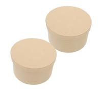 Amosfun 2 Cajas Caja De Papel Para Galletas. Cajas Para Arreglos De Recuerdos Con Tapa Embalaje De Flores Para El Día De San Valentín. Actuales Papel Kraft Khaki