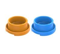 Amosfun 2 Comederos Redondos para Perros, Cuencos Individuales de PP Anti Hormigas, Tamaño Mediano, Colores Aleatorios, Tazones Prácticos para Comida y Agua, Uso para Color Aleatorio