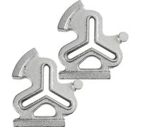 Amosfun 2 Guías de Borde Metálicas para Máquina de Coser, Regla de Costura para Patchwork y Acolchado, Calibre de Posicionamiento para Manualidades y Confección, Accesorios de Costura (2