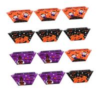 Amosfun 2 Juegos Cartón De Halloween Cinta Washi De Halloween Cajas De Bocadillos Xuxes Pumpkin Recipiente Para Aperitivos De Fiesta Cajas De Galletas Papel 12 Piezas * 2