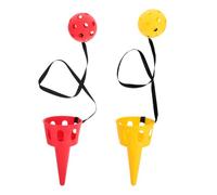 Amosfun 2 Juegos de Juguetes para niños, Juguete de Pelota en el Juego de Trofeo, lanzar y atrapar, Juego de Pala, degustar, Ajustar atrapasueños Padres e Hijos Dispositivos de Entrenamiento