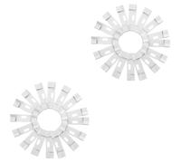 Amosfun 2 Juegos Hoja De Reemplazo De Pantalla Vertical Lama Portátil Etiquetas Colgantes Estores Accesorio Reparacion Persiana Vertical Clips para Persianas Verticales Metal 20 Piezas * 2