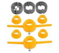 Amosfun 2 Juegos Kit de Herramientas de Abs con Dados Redondos para Proyectos de Fontanería de Roscas Npt para Tubos Accesorios Resistentes y Eficientes para Diy