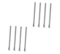 Amosfun 2 Juegos Pajita De Acero Inoxidable Pajita Reutilizable Batidor Plegable Pajitas De Cuchara Pajitas De Aluminio Agitadores De Cóctel Para Bebidas Agitador De Coctel 4 Uds * 2