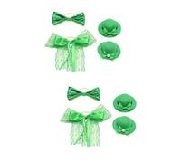 Amosfun 2 Juegos Tapa De Botella Irlandesa Vino Vasos De Patricio Fiesta Decoración Calle. Sombreros del Día De Patrick Sombrero De Bricolaje Paño Cepillado Eva 4 Uds * 2