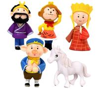 Amosfun 2 Juegos Viaje a los Adornos del Oeste decoración casa Estatuas Paisaje Estatuilla PVC Mini estatuillas de Hadas Auto muñecas Decoraciones de Paisaje de Musgo Adornos de paisajismo
