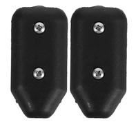 Amosfun 2 Piezas Abrazadera de Cuerda para Escalada de Nailon Negro, Clip Tensor Reutilizable para Cuerdas de 9-10mm, Conector Seguro y Antideslizante Adecuado para Senderismo y Escalada