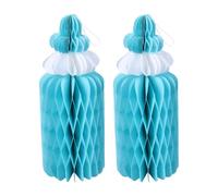 Amosfun 2 Piezas Bola de Panal de Papel Suministros para Fiestas Infantiles biberón de Leche biberones para maíz Falso decoración Suministros para la Fiesta Decorar Accesorios bebé