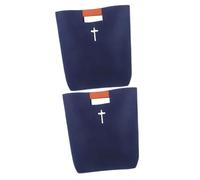 Amosfun 2 Piezas Bolsa de Almacenamiento Bolsa de Mano Bolsa de merienda Bolsa de Viaje Bolso Biblia de Bolso de la Biblia con asa Bolso de Mano Estuche Porta biblias sintió