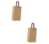 Amosfun 2 Piezas Bolsa de Vino de Papel Kraft Bolsas para Botellas de Vino Bolsas Botellas para Envolver Envolver de Almacenamiento Bolsa para Botella de
