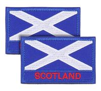 Amosfun 2 Piezas Bordados De Escocia Para Mochilas Y Ropa, Con Fissaggio, Ideal Para Entrenamientos Y Actividades Aire