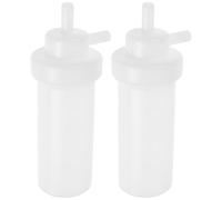 Amosfun 2 Piezas Botella de Absorción de Burbujas de Polietileno 75ml Diseño de Alta Transparencia para Monitoreo Ambiental y Educación Científica