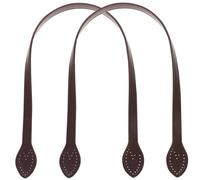 Amosfun 2 Piezas Correa de Cuero para Bolso de Mujer Color Café Diseño Clásico y Función de Reemplazo para Asas de Bolso Resistentes y Elegantes