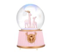 Amosfun 2 Piezas De Caja De Música con Forma De Bola De Cristal Decoración Musical Bolas De Nieve Globos De Nieve Musicales Cajas De Música Decoración De Escritorio Bola De Cristal