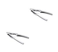Amosfun 2 Piezas De Cocina Gadget Mariscos Dispositivo Ostra Lechón Herramienta De Cocina Galletas De Ostras Galletas De Langosta Y Picos Pinza De Langosta Utensilios De Cangrejo Aleación