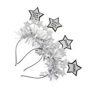 Amosfun 2 Piezas Diadema de Año con Estrellas Brillantes Accesorio Festivo Ligero y Cómodo para Fiestas y Celebraciones Temáticas