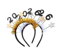 Amosfun 2 Piezas Diadema de Año con Estrellas Brillantes Accesorios para Celebraciones y Fiestas para Mujeres y Niñas Especiales