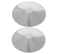Amosfun 2 Piezas Escudos Térmicos para Rociadores de Placas Colectoras de Calor Acero Inoxidable Resistentes Altas Temperaturas Diseño Optimizado para Concentración de Calor y Descendente