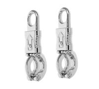 Amosfun 2 Piezas Mosquetones para Correa De Perro Mosquetones De Metal Grilletes De Liberación Rápida para Tracción De Perros para Correa De Mascota Herrajes para Collar De