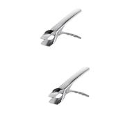 Amosfun 2 Piezas Pinzas para Platos de Acero Inoxidable Anti-escaldaduras Clip Resistente al Calor para Ollas y Cuencos Utensilio Seguro para Cocina Casa y Restaurante con Imán y Diseño
