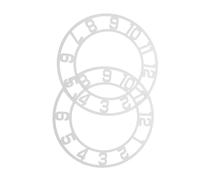 Amosfun 2 Piezas Reloj de Pared DIY Redondo Espejo Acrílico con Números Árabes Claros Pegatinas Adhesivas para Decoración de Salón Pasillos y Instalación Fácil y Diseño Moderno