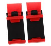 Amosfun 2 Piezas Soporte Teléfono Coche Ajustable para Volante Clip Giratorio Montaje Seguro Compatible con Smartphones para Conducción Segura
