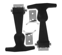 Amosfun 2 Piezas Stainless Steel Adjustable Heavy Duty Hasp Locking Mechanism With T Handle For Industrial Equipment Toolbox Vehicle Engine