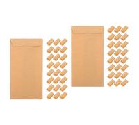 Amosfun 2 Series Pequeños De Kraft para Dinero Y Almacenamiento De Autoadhesivos para Y Coleccionistas Almacenamiento Y Práctico 100 Piezas*2