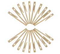 Amosfun 20 abrazaderas de tubo de bambú para tubos de ensayo, clips de experimento para una sujeción segura, equipo químico versátil para colgar y almacenar