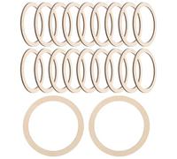 Amosfun 20 Piezas Círculos de Madera para Manualidades 7,5 Cm Discos Redondos sin Terminar Naturales para Bricolaje Decoración Artesanal