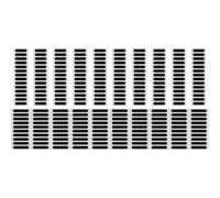 Amosfun 20 Piezas de Mallas de Altavoz para Teléfono Móvil Negro, Pegatinas Adhesivas Antipolvo de Poliéster Multifuncionales para Protección y Mantenimiento