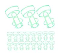 Amosfun 20 piezas Soporte de Botellas de Salina Juego Plástica para Infusión Adaptable y Reutilizable con Ventana Transparente para Monitoreo Entornos Médicos