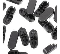 Amosfun 20 Piezas Veneciana Inferior Hebilla De Cuentas Pesas De Cadena Ciega Accesorios De Ventana Ciega Conector Ciego Vertical Sombra De Cuentas Cortinas Negras Conector De