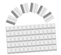 Amosfun 200 Piezas Abrazaderas de Aluminio para Cables Clips Dúplex de Doble Agujero de Crimpado para Cuerdas y Tensores para Uso Perros y Ropa Plateado
