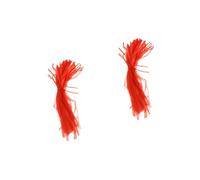 Amosfun 200 Piezas Bolsa De Malla para Frutas y Verduras Bolsos Tote De Red con Asa Larga Bolsas De Supermercado De Malla Reutilizables Bolsas De Verduras De De Algodón Rojo