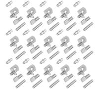 Amosfun 200piezas Soportes para Estanterías De Autosujeción Soporte De Gabinete Clips De Estantería