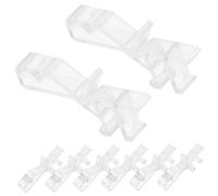Amosfun 20piezas Abrazaderas Transparentes para Cenefas Soporte Accesorios para Cortinas
