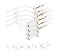 Amosfun 20piezas Anclajes Para Muebles Pared Antivuelco De Nailon Correas De Seguridad Ajustables Protección Infantil Para Armarios y Muebles