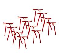 Amosfun 20piezas Lazos de Terciopelo Burdeos para Árbol de Navidad Decoración Rústica para Fiestas Interiores Lazos de Cinta para Guirnaldas y Adornos Navideños