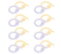 Amosfun 20piezas Marcadores de Puntos para Tejer DIY Anillos de Plástico Reutilizables y Coloridos Accesorios Ligeros y Compactos para Ganchillo para Marcar Patrones y Errores