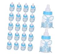 Amosfun 24 Piezas Botellas Transparentes para Fiestas de Bautizo para Bebés Contenedores de Adorables Paquete Decorativo
